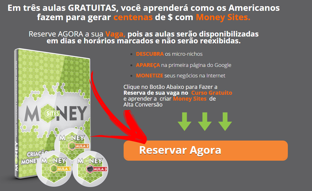 aulas de money sites mini site grátis